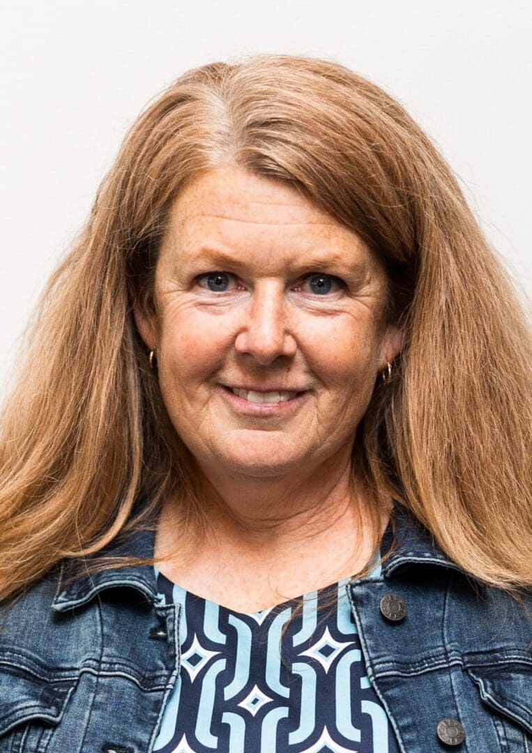 Woman with long hair, denim jacket. Woman with long hair, denim jacket.